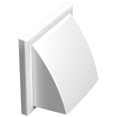 Műanyag szellőzőrács esővédő előlappal 154x154 mm