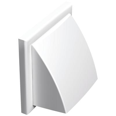 Műanyag szellőzőrács esővédő előlappal 154x154 mm