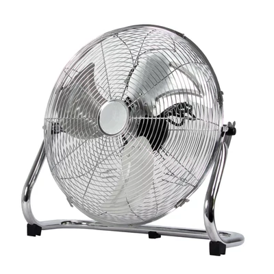 Padlóventilátor króm színű kivitelben, Ø 45 cm