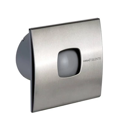 Cata Silentis 10 Timer Inox (Low Noise) ventilátor utószellőztető funkcióval, pillangószeleppel