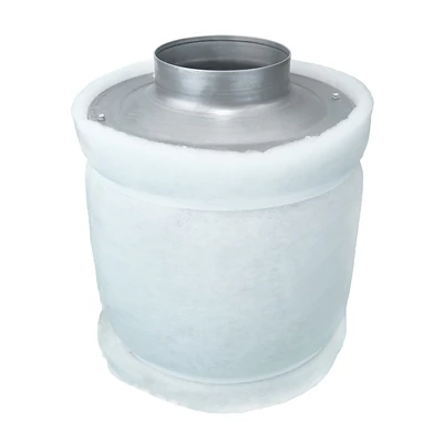 Szénszűrő csővezetékbe Ø 100 mm, 250 mm hosszú